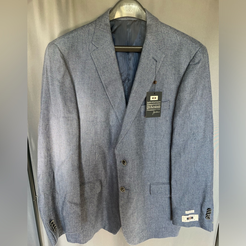 Joseph Abboud Navy Tweed Two-Button Men’s Blazer 48r